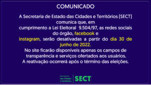 Imagem da notícia - Comunicado Lei Eleitoral