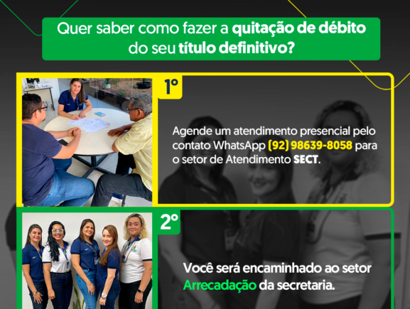 Quitação de débito do seu título definitivo