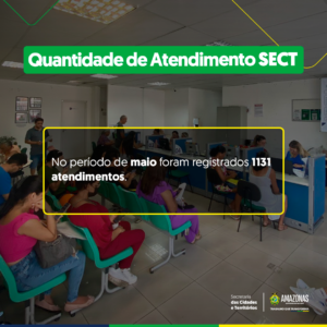 Imagem da notícia - Atendimentos SECT realizados em maio