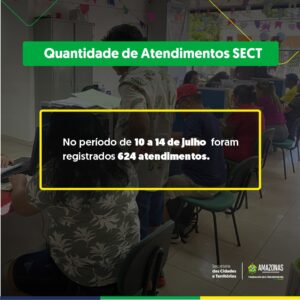 Imagem da notícia - Atendimentos SECT 10 a 14/07