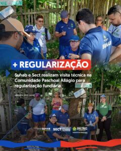 Imagem da notícia - Em Parintins, equipes da Suhab e SECT iniciam ação de cadastramento para regularização fundiária